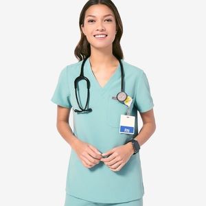 figs sea glass one top scrub top rare color